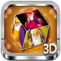 GuruNanak Dev 3D cube Live WP