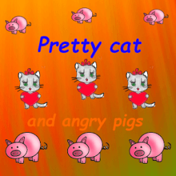 Милая говорящая кошечка иконка