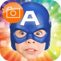 Superheroes Mask Photo Sticker