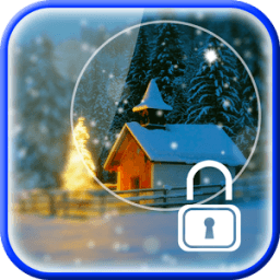 ikon Hujan salju Kunci Layar