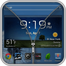 Zipper Transparent Lock icon