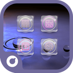 Transparent Glass-Solo Theme أيقونة