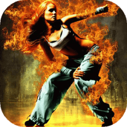 Dancing girl live wallpaper أيقونة