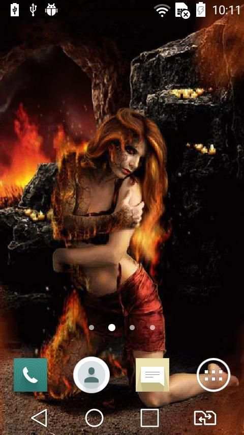 Vampire girl live wallpaper screenshot 3