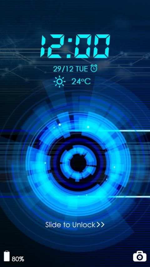 Techonology CM Locker Theme स्क्रीनशॉट 4
