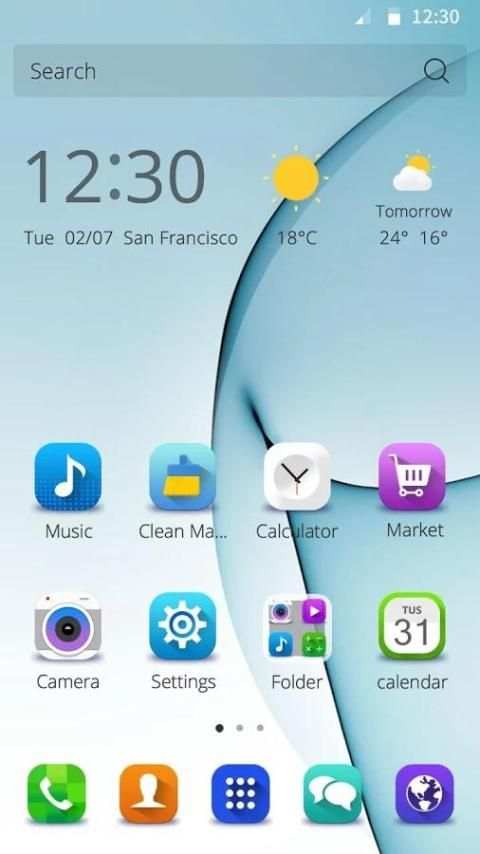 Theme Samsung Galaxy S7 Edge 3 تصوير الشاشة