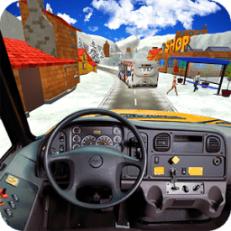 Extreme Snow Bus Driving icon