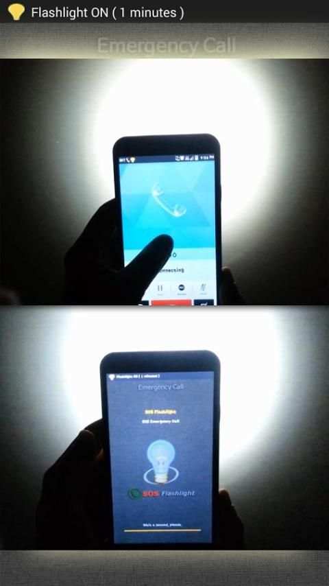SOS Flashlight -Emergency Call screenshot 2