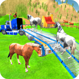 Farm Animal Transport Truck 3D icon