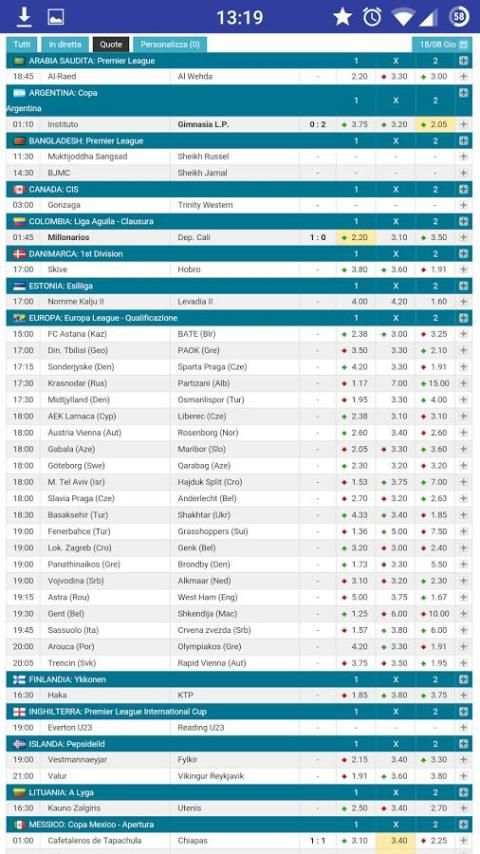 Football Live Scores screenshot 1
