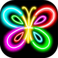 Glow Draw! Doodle Mirror Magic