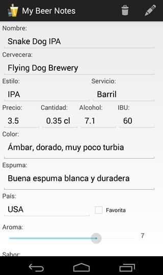 My Beer Notes 5 تصوير الشاشة
