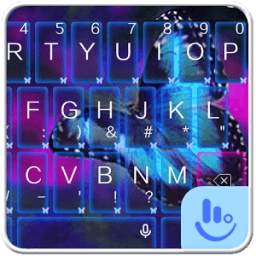 Blue Butterfly Keyboard Theme
