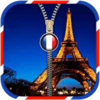 Paris Zipper Lock Screen