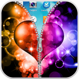 Love Heart Zipper Lock Screen icon