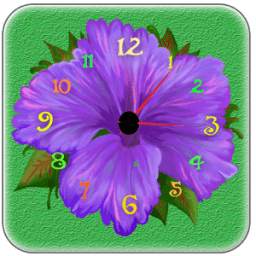 Flower Live Clock Wallpaper
