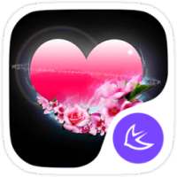 Pink Heart theme for APUS on 9Apps