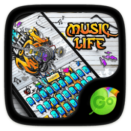 ikon Music Life GO Keyboard theme