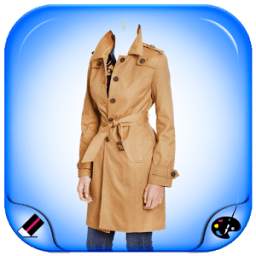 Woman Trench Coat Photo Maker