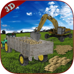 ikon pengiriman kentang traktor