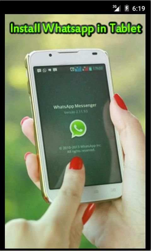Install Whatsapp in Tablet screenshot 3