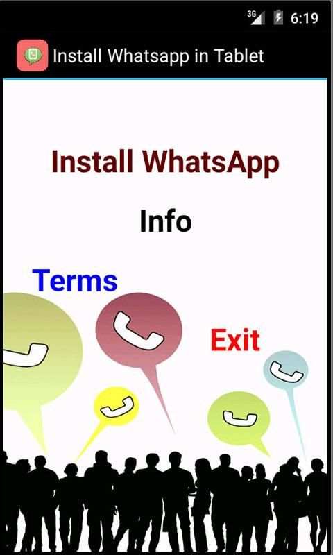 Install Whatsapp in Tablet screenshot 2