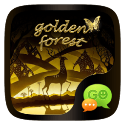 FREE-GO SMS GOLD FOREST THEME आइकन