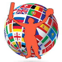 Support your CricketTeam frame أيقونة