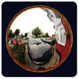 ikon Kamera Efek Fisheye