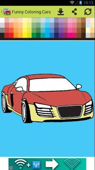 FUNNY COLORING CARS screenshot 1