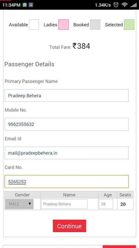 APSRTC Online screenshot 2