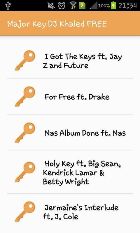 Major Key DJKhaled FREE lyrics 2 تصوير الشاشة