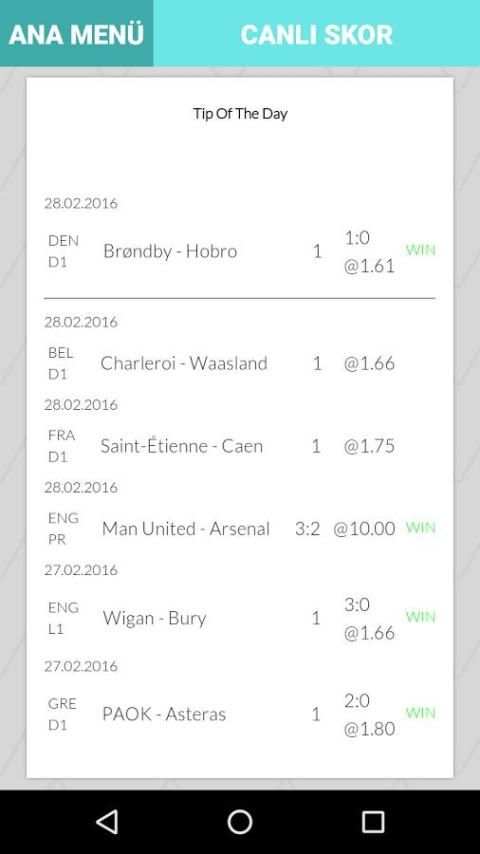 Daily Betting Predictions screenshot 2