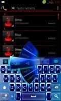 GO Keyboard Blue Neon Theme screenshot 2