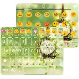 Flying Time Emoji Keyboard