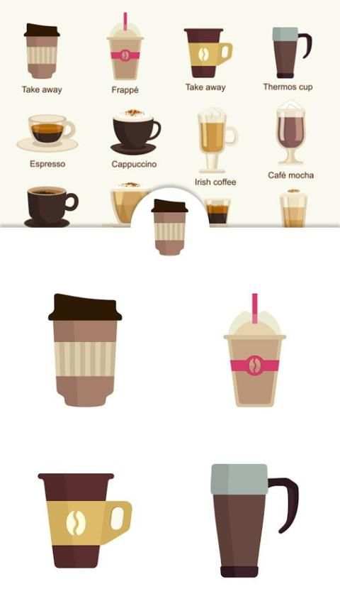 Espresso Mocha Cafe Stickers скриншот 7