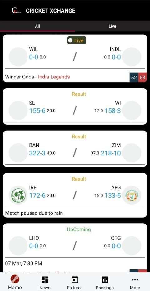 Cricket Xchange - Fast Live Line & Cricket Scores screenshot 3