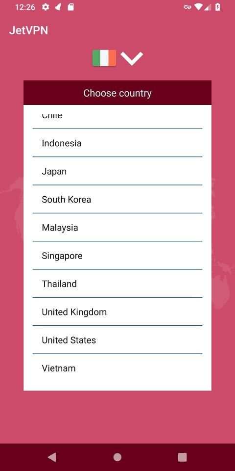 JetVPN screenshot 2