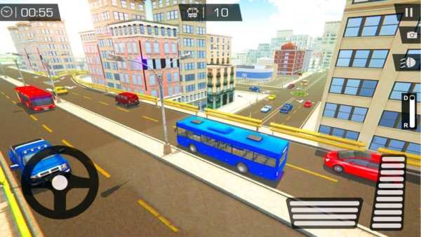 Urban City Bus Driver 3D Game स्क्रीनशॉट 3