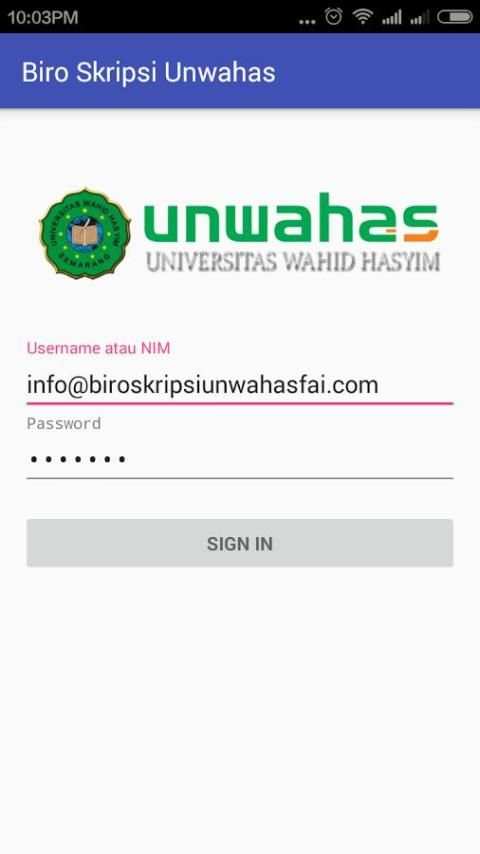 Biro Skripsi FAI Unwahas screenshot 2