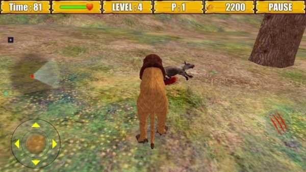 Wild Lion Simulator Game स्क्रीनशॉट 1