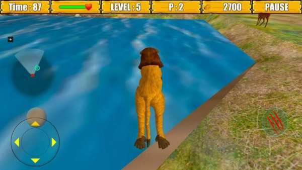 Wild Lion Simulator Game स्क्रीनशॉट 3