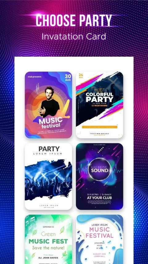 Party Invitation Maker screenshot 4