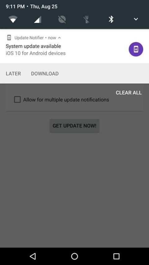Fake Update Notifier 2 تصوير الشاشة