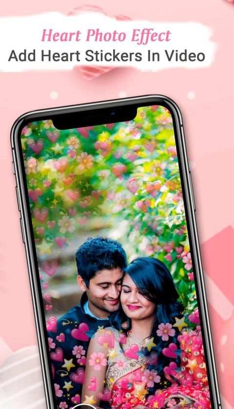 Heart Effect Photo Video Maker With Music स्क्रीनशॉट 1