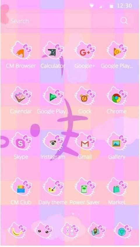 theme for hello kitty screenshot 1
