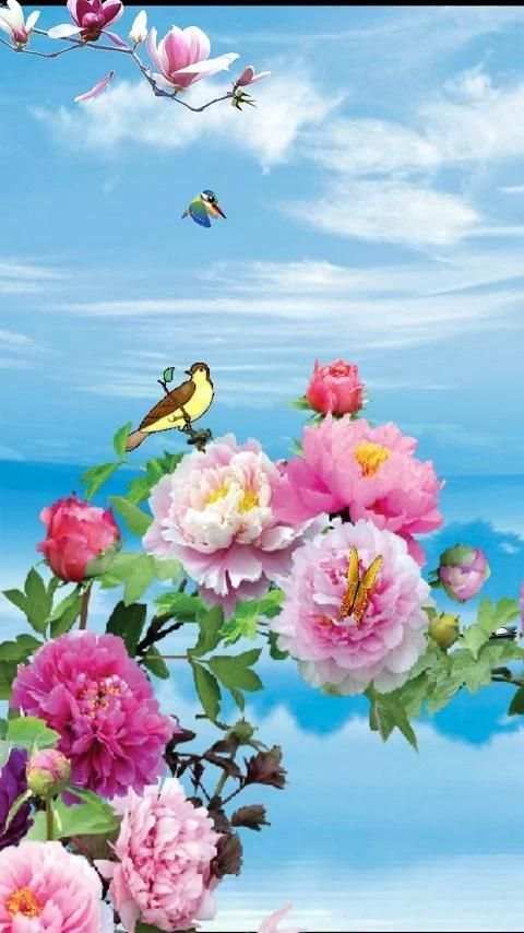 Birds & Flowers Live Wallpaper screenshot 4