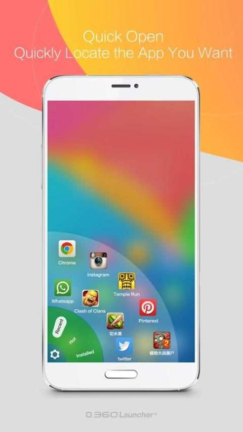 360 Launcher－Fast, Free Themes स्क्रीनशॉट 3