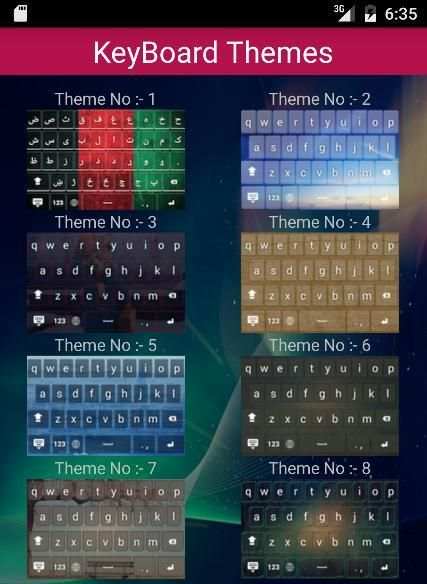Pashto Keyboard screenshot 4