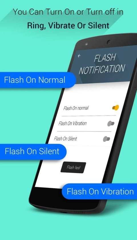 Flashlight Alerts :Flash alert स्क्रीनशॉट 1